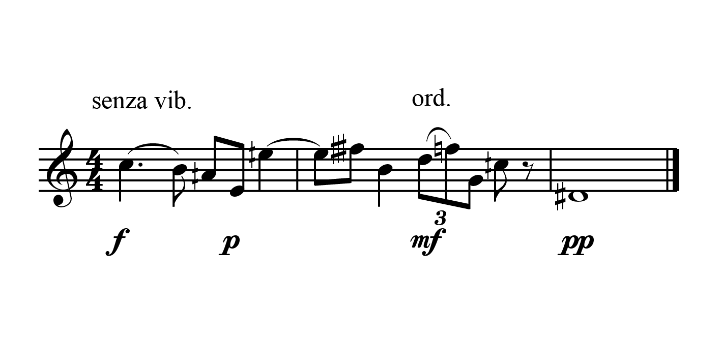 Notation of vibrato